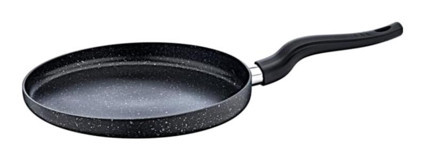 Olika Siyah İnci W2603/03 Plastik Saplı Alüminyum 26 cm Krep Tava Siyah