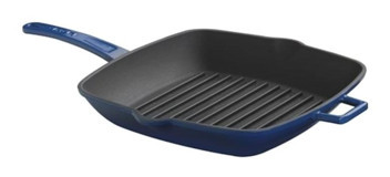 Lava Kare Metal Saplı Döküm 26x26 cm Grill Tava Siyah