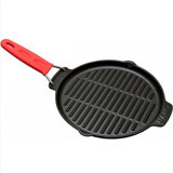 Lava Silikon Saplı Döküm 21x21 cm Grill Tava Siyah