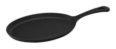 Lava Fajita Döküm 17x23 cm Düz Tava Siyah