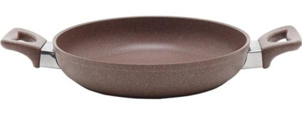 Safinox Plastik Saplı Alüminyum 20 cm Sahan Tava Kahverengi