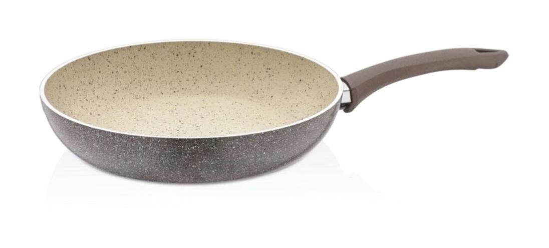 Cosiness Ezme PATP-126 Plastik Saplı Alüminyum 26 cm Düz Tava Gri