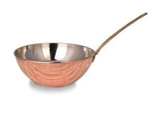 Turna Bakır Turna4800-1 Bakır 25 cm Wok Tava