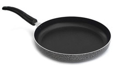 Leydi Plastik Saplı Alüminyum 32 cm Balık Tava Gri