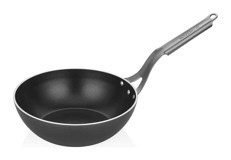 Altınbaşak Lazzetti Profesyonel A 111WK 24 Çelik Saplı Alüminyum 24 cm Wok Tava Siyah