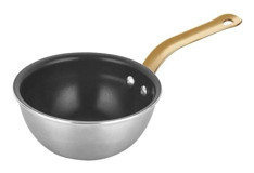 Altınbaşak Alu Mini Çelik Saplı Alüminyum 12 cm Wok Tava Gri
