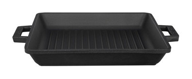 Lava Dikdörtgen Döküm 26x26 cm Grill Tava Siyah