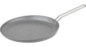 O.M.S 3234 Metal Saplı Granit 32 cm Krep Tava Gri