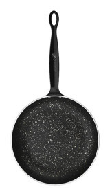 Korkmaz Pro-Chef A2845 Plastik Saplı Granit 30 cm Düz Tava Siyah