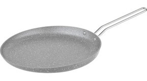 O.M.S 3234000728GRI Metal Saplı Alüminyum 28 cm Krep Tava Gri