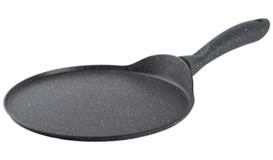 Zenlife Granit Saplı Döküm 26 cm Krep Tava Gri