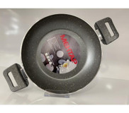 Mehtap Multi Coated Plastik Saplı Granit 22 cm Sahan Tava Gri
