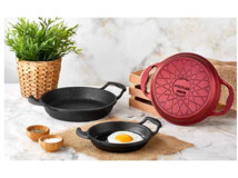 Trendbull Plastik Saplı Döküm 18 cm Sahan Tava Siyah