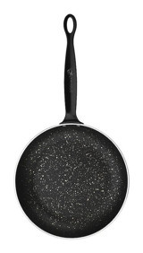 Korkmaz Pro-Chef A2843 Plastik Saplı Granit 26 cm Düz Tava Siyah