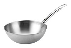 Altınbaşak 190S Çelik 30 cm Wok Tava Gri