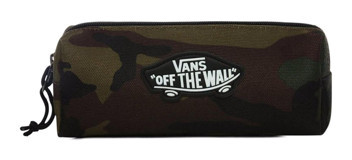 Vans Otw Siyah Düz Bez Bölmeli Tek Gözlü Dikdörtgen Cüzdan Kalem Kutusu