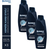 Blendax Kepeğe Karşı Etkili Kil Özlü Erkek Şampuan 3x500 ml