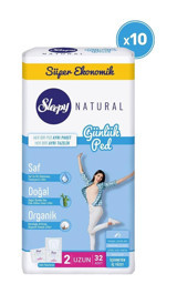 Sleepy Natural Organik 32'li Uzun Günlük Ped