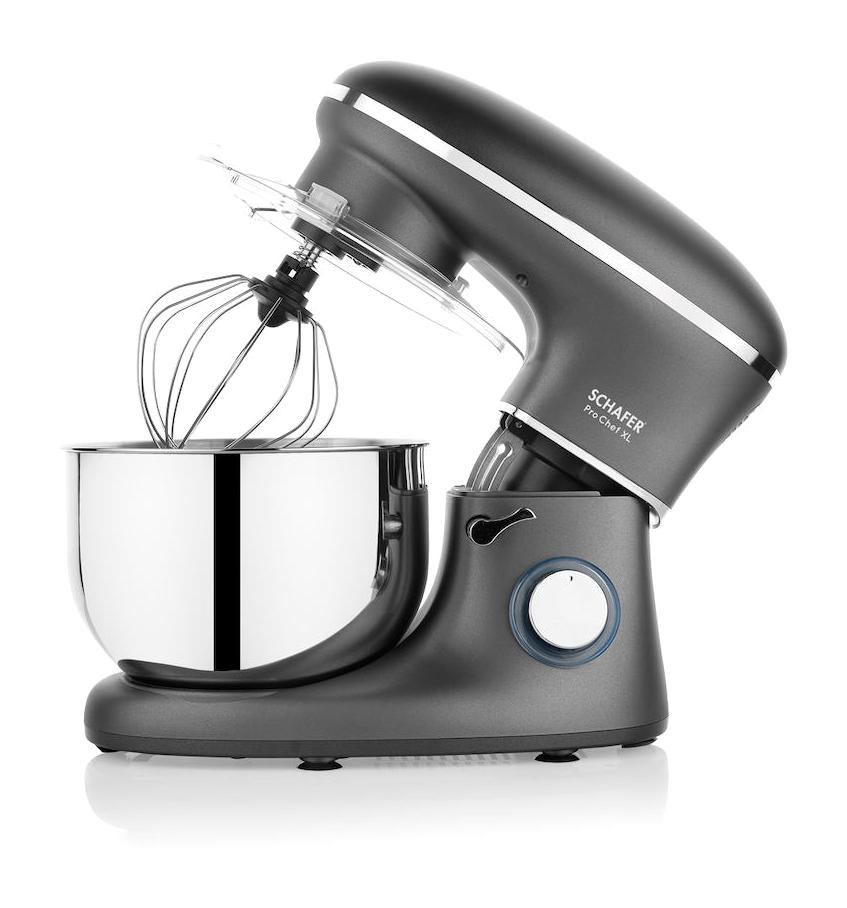 Schafer Prochef XL 1400 W Hamur Yoğurma Çırpıcı Turbo Fonksiyonu Antrasit Standlı Mikser