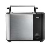 Braun Id Clollection Ht5015bk 4 Dilim Kırıntı Tepsisi Telli 1000 W Gri Mini Ekmek Kızartma Makinesi