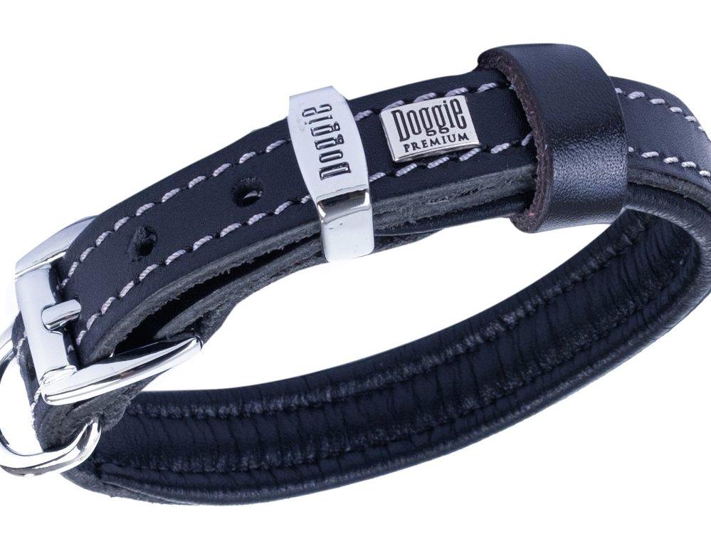 Doggie Firstclass 25-30 Cm Ayarlanabilir Boyun Tasması Gezdirme Köpek Tasması Siyah