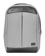 Addison 300448 15.6 inç Deri Sırt Laptop Çantası Gri-Siyah