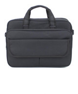 Case Club Basic 15.6 inç Kumaş Su Geçirmez El-Omuz Laptop Çantası Siyah