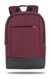 Classone Twin Color TW1505 15.6 inç Kumaş Su Geçirmez Sırt Laptop Çantası Bordo