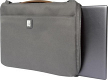 Minbag Michael 530-04 15 inç Polyester Su Geçirmez El-Omuz Laptop Çantası Gri