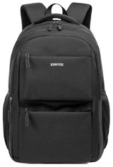 Oriloosen 15.6 inç Polyester Su Geçirmez Sırt Laptop Çantası Siyah