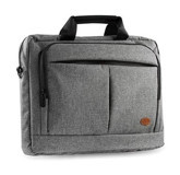 Addison 300683 15.6 inç Deri El-Omuz Laptop Çantası Gri-Siyah