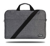 Classone TL2564 15.6 inç Kumaş Su Geçirmez El-Omuz Laptop Çantası Gri