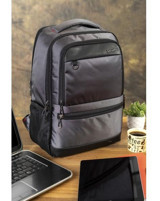 Case Club Körüklü 15.6 inç Kumaş Su Geçirmez Sırt Laptop Çantası Antrasit