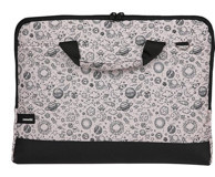 Moserini Taban Korumalı 15.6 inç Kumaş El-Omuz Laptop Çantası Krem