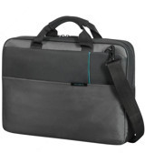 Samsonite Qibyte 14.1 inç Kumaş Su Geçirmez El-Omuz Laptop Çantası Antrasit