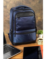Case Club Körüklü 15.6 inç Kumaş Su Geçirmez Sırt Laptop Çantası Lacivert