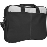 Addison 300651 15.6 inç Deri El-Omuz Laptop Çantası Gri-Siyah