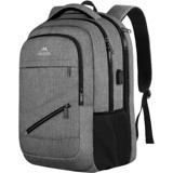 Matein 17 inç Polyester Su Geçirmez Sırt Laptop Çantası Gri