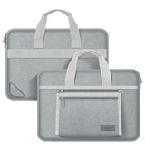 Novstrap Oxford 13 inç Oxford Kumaş Su Geçirmez El-Omuz Laptop Çantası Gri