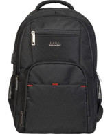 Case Club 14 inç Kumaş Su Geçirmez Sırt Laptop Çantası Siyah