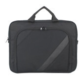 Case Club 17 inç Kumaş Su Geçirmez El-Omuz Laptop Çantası Siyah