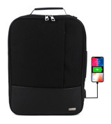 Dias avm 17 inç Kumaş Su Geçirmez El-Omuz Laptop Çantası Siyah
