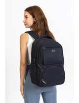 Case Club 13.3-14 inç Kumaş Su Geçirmez Sırt Laptop Çantası Siyah