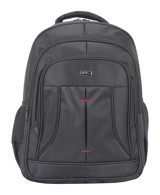 Case Club 17 inç Kumaş Su Geçirmez Sırt Laptop Çantası Siyah