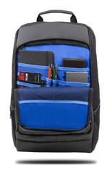 Classone Pavia BP-IT700 15.6 inç Kumaş Su Geçirmez Sırt Laptop Çantası Siyah