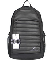 Case Club Basic 15.6 inç Kumaş Su Geçirmez Sırt Laptop Çantası Gri-Siyah