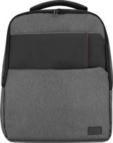 Addison 300130 15.6 inç Deri Sırt Laptop Çantası Gri-Siyah