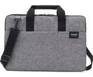 Mack City MCC-702 14.1 inç Kumaş Su Geçirmez El-Omuz Laptop Çantası Gri