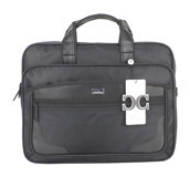 Case Club 15.6 inç Kumaş Su Geçirmez El-Omuz Laptop Çantası Siyah