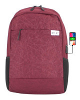 Case Club 15.6 inç Kumaş Sırt Laptop Çantası Bordo